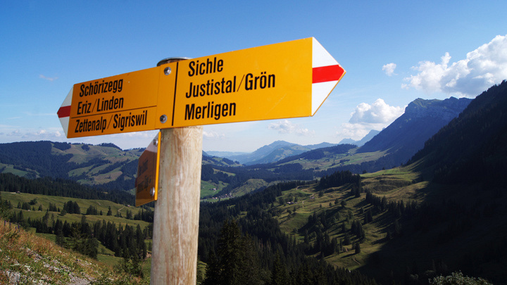 Wanderungen in der Schweiz und in Liechtenstein